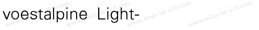 voestalpine Light字体转换